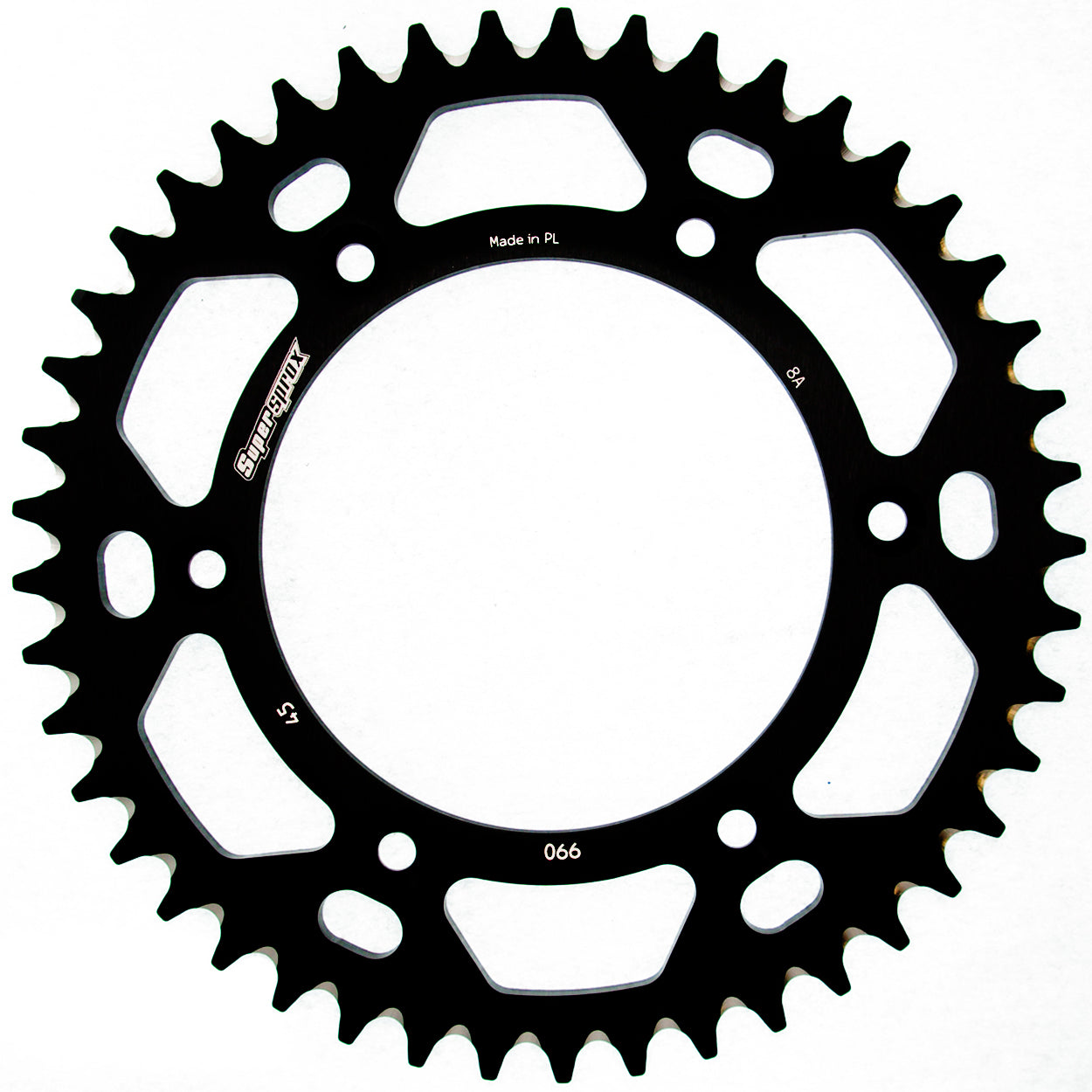 Supersprox Alumiini takaratas RAL-990:48 Musta