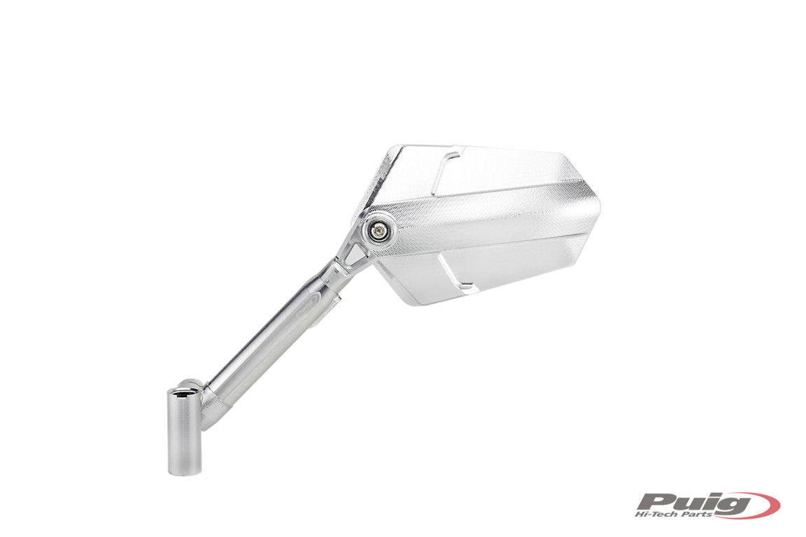 Puig Rear Mirror Mod. Explorer Homolog. Left C/Alu-Alu