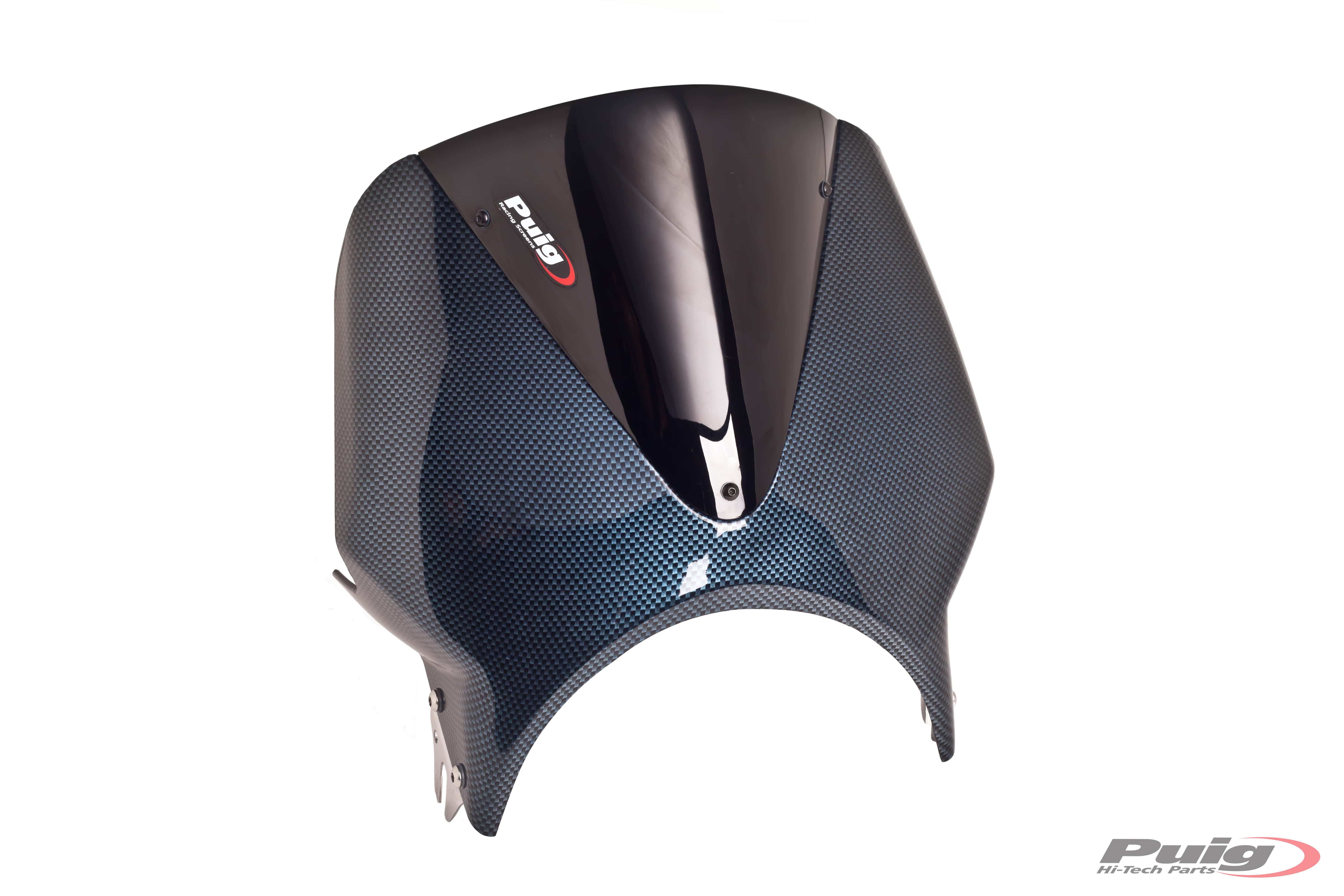 Puig Windscreen Mod.Vision Semif.C/Carbon Screen C/Blac
