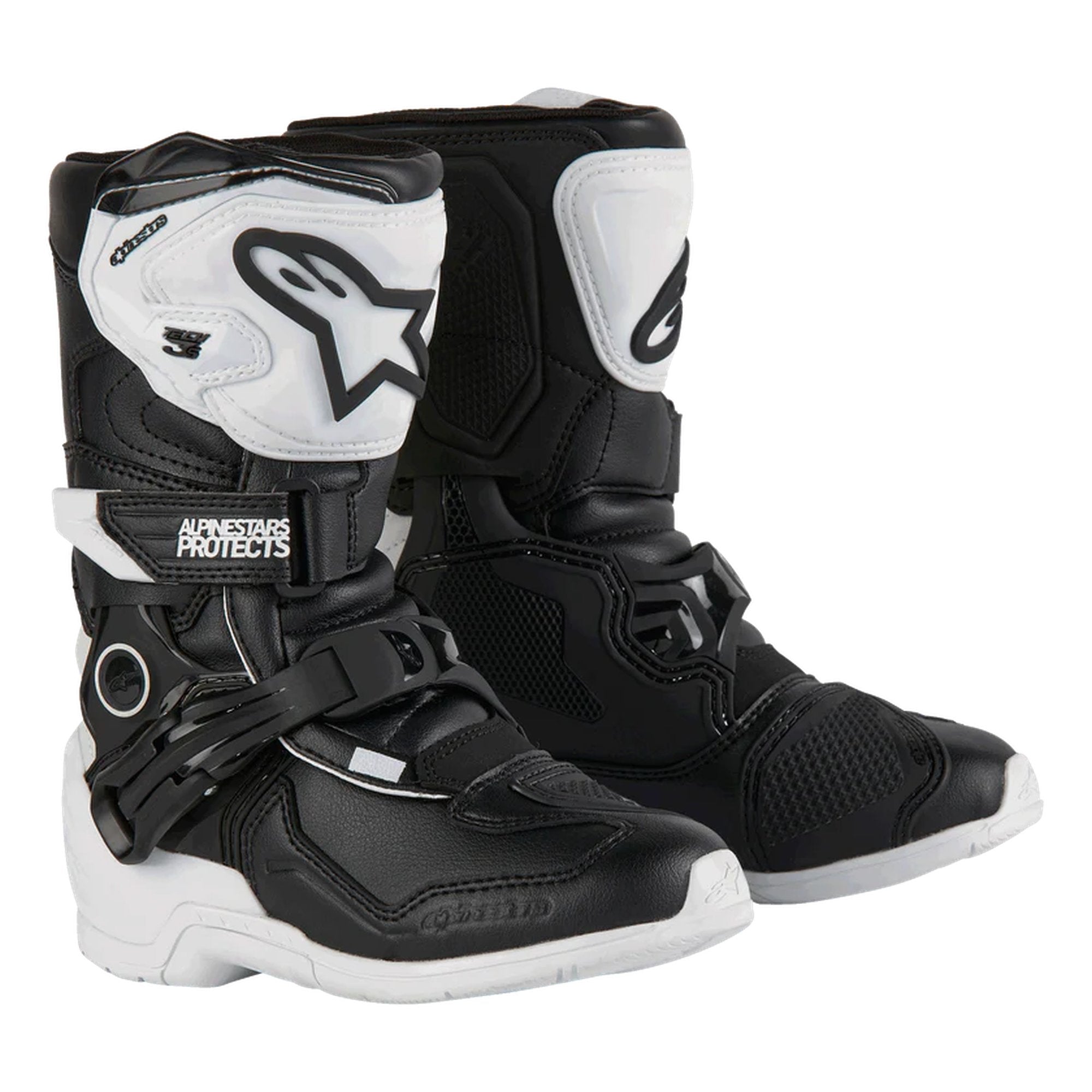 Alpinestars Saapas Tech 3s Barn Musta/Valkoinen