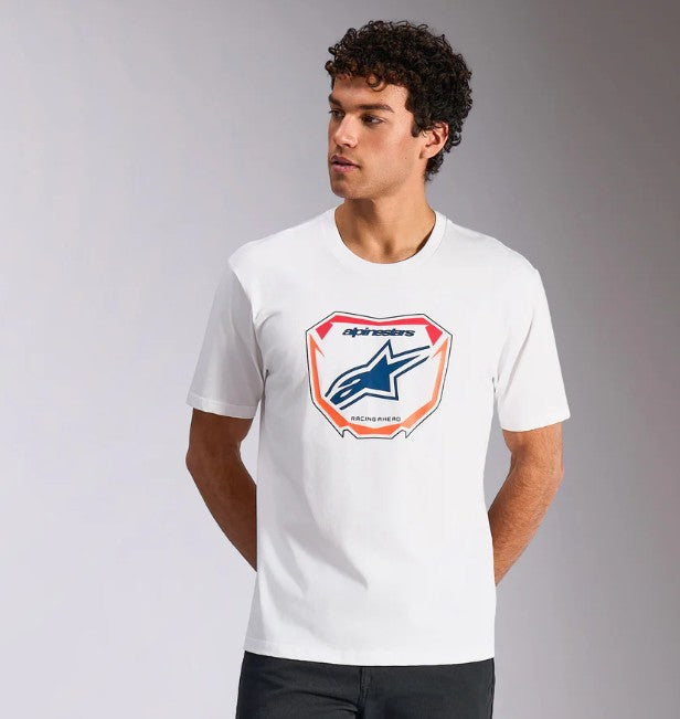 Alpinestars T-Paita Plate SS CSF Valkoinen