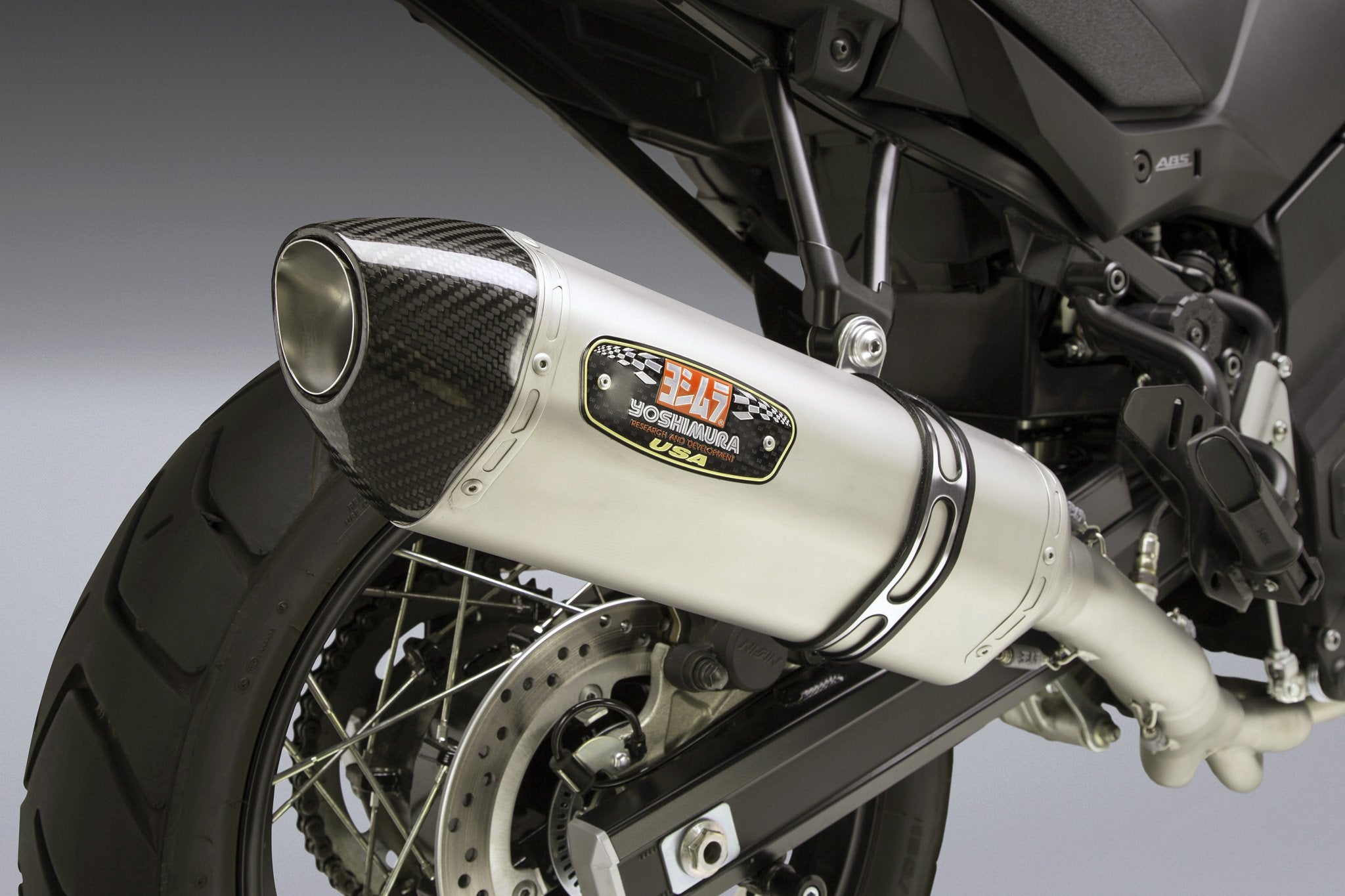 Yoshimura Suzuki V-Strom 650 2017-19 Race R-77 3Qtr Ss-Ss-Cf Works Finish