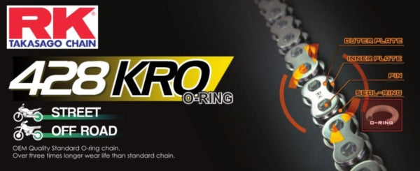 RK GS428KRO O-rengasketju Kulta +CL (Jousil.)\r\n