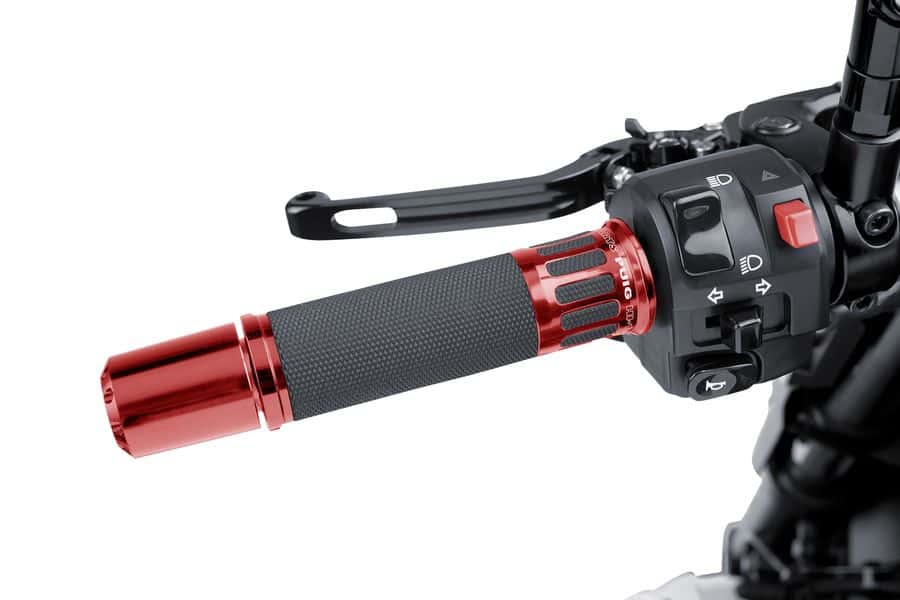 Puig Grips By Pair Puig Hi-Tech Racing Alu 123Mm C/Red