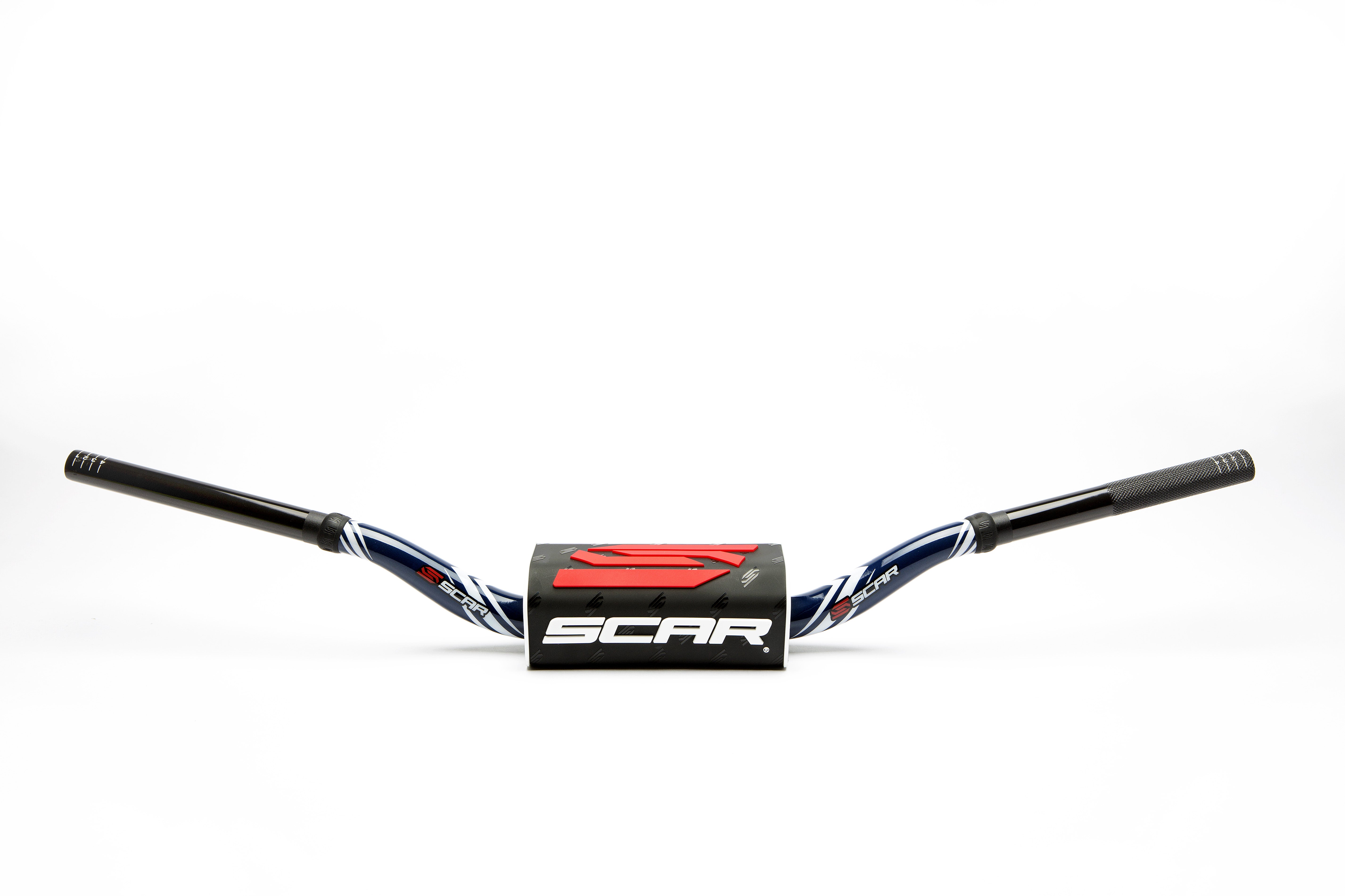 Scar Handlebar O² COLOR Ø28,6 (1 1/8) - RC - DARK BLUE Bar - BLACK Bar pad