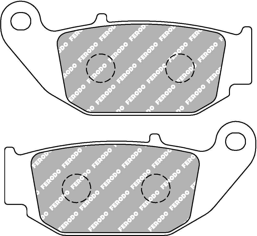 Ferodo jarrupalat Platinum taakse: Honda CBR 125R, CRF 250 M, Suzuki GSX-R 125
