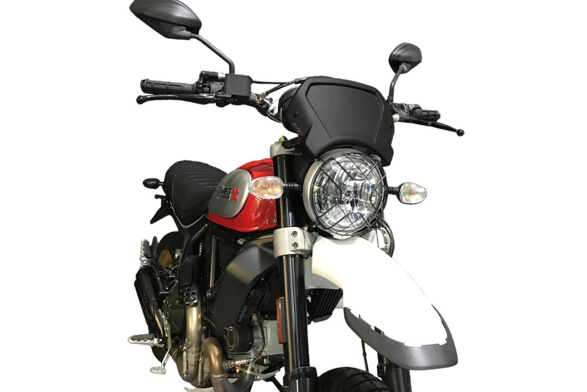 Puig Aluminium Front Plate For Ducati Scrambler C/Blac