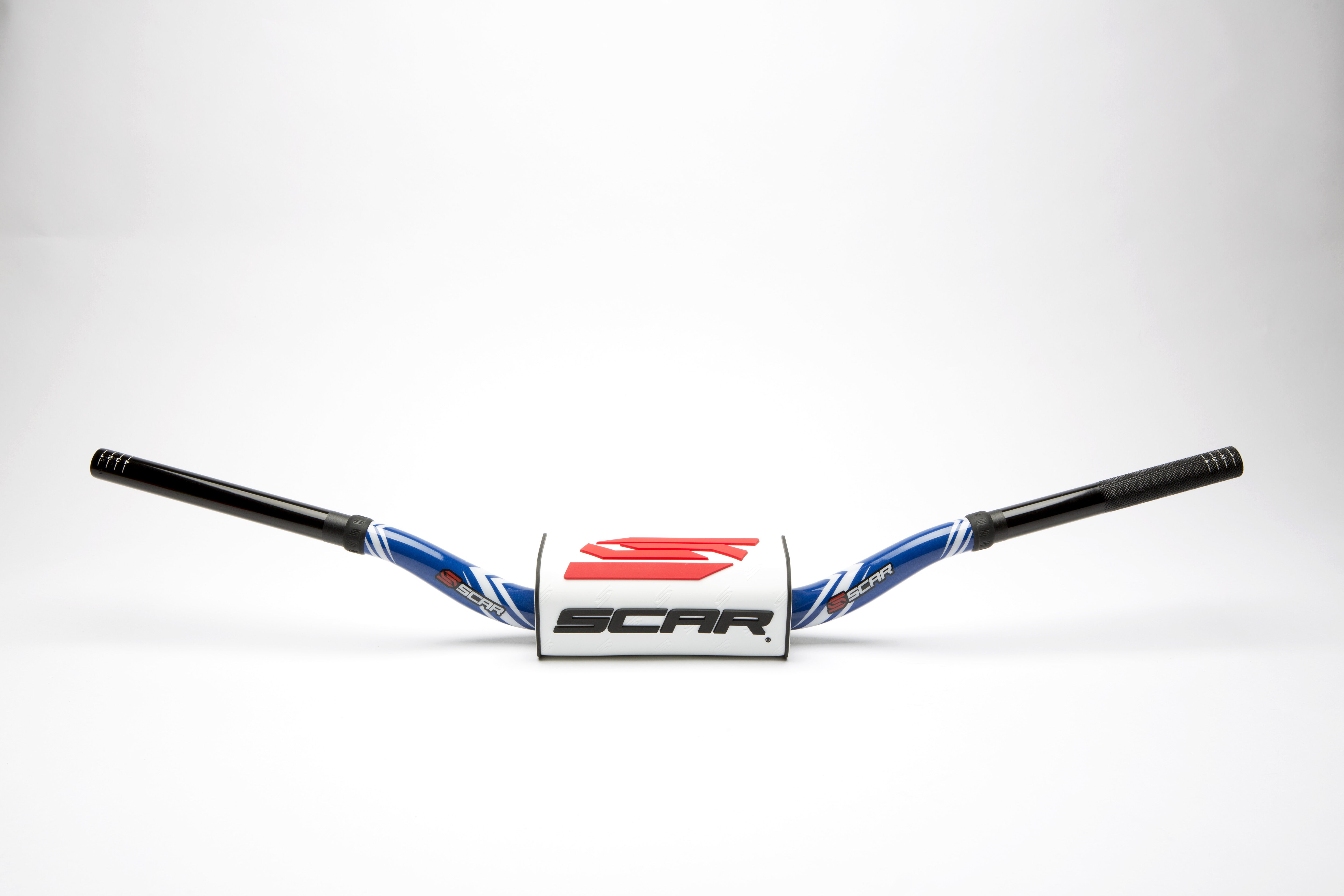 Scar Handlebar O² COLOR Ø28,6 (1 1/8) - 65/85 Low Mini - BLUE Bar - WHITE Bar p