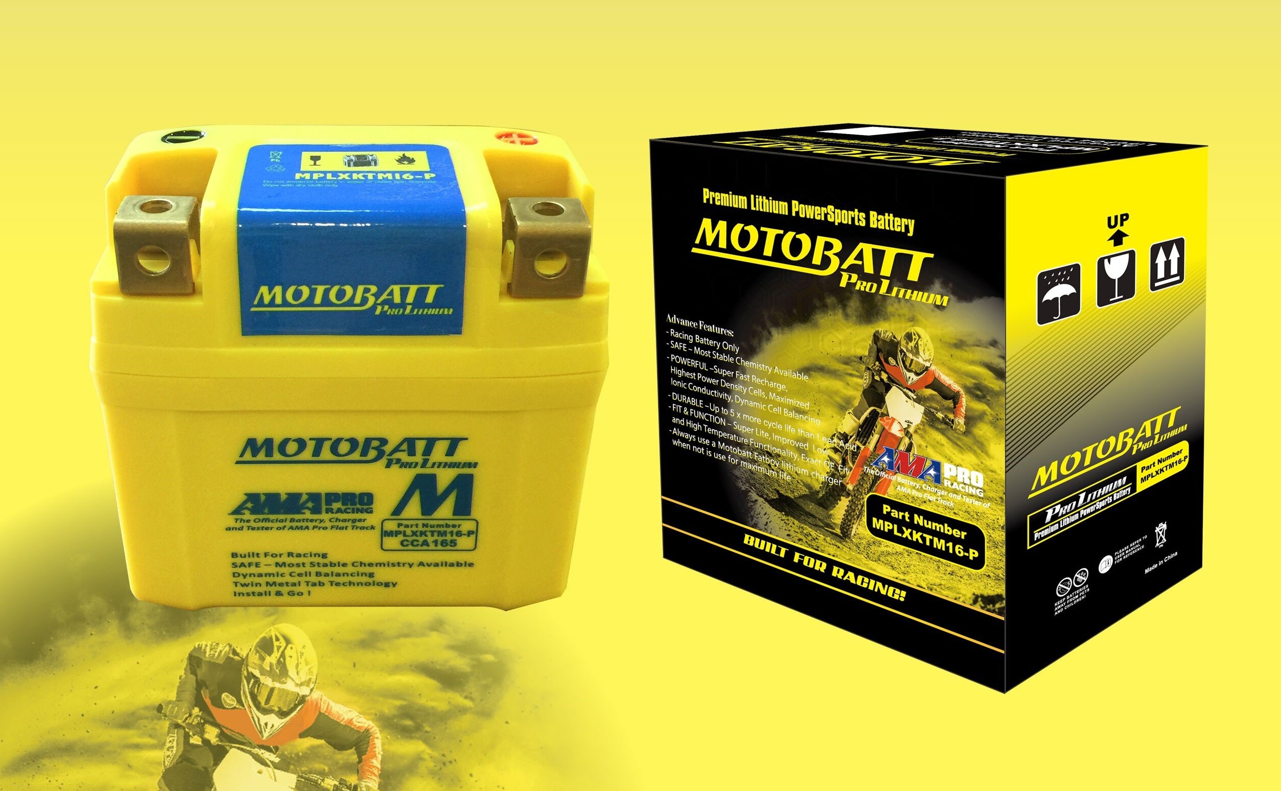 Motobatt lithium akku, MPLXKTM16-P (C22S)