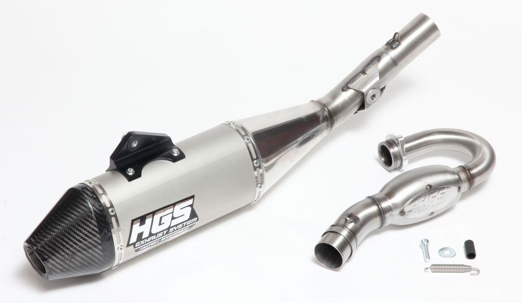 HGS Täysputkisto 4T Triumph TF250X 24-.. Carbon end cap