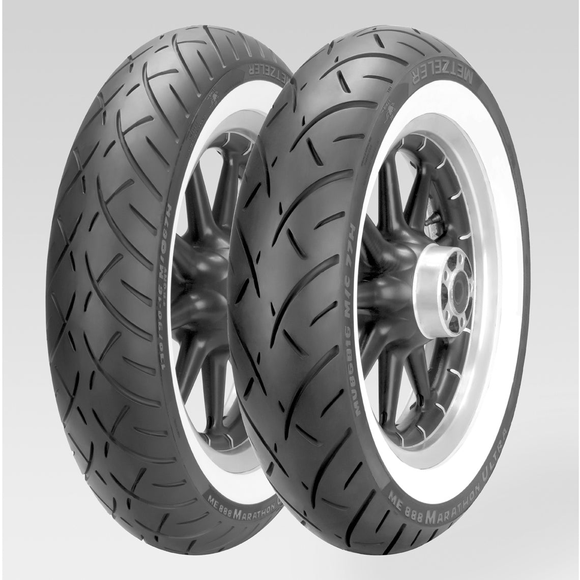METZELER ME 888 Marathon Ultra WW 140/90 B 16 M/C 77H TL Reinf. Re. (WHITEWALL)