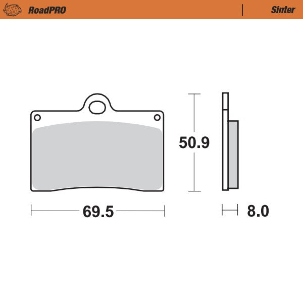 Moto-Master Brake pad RoadPRO Sinter front