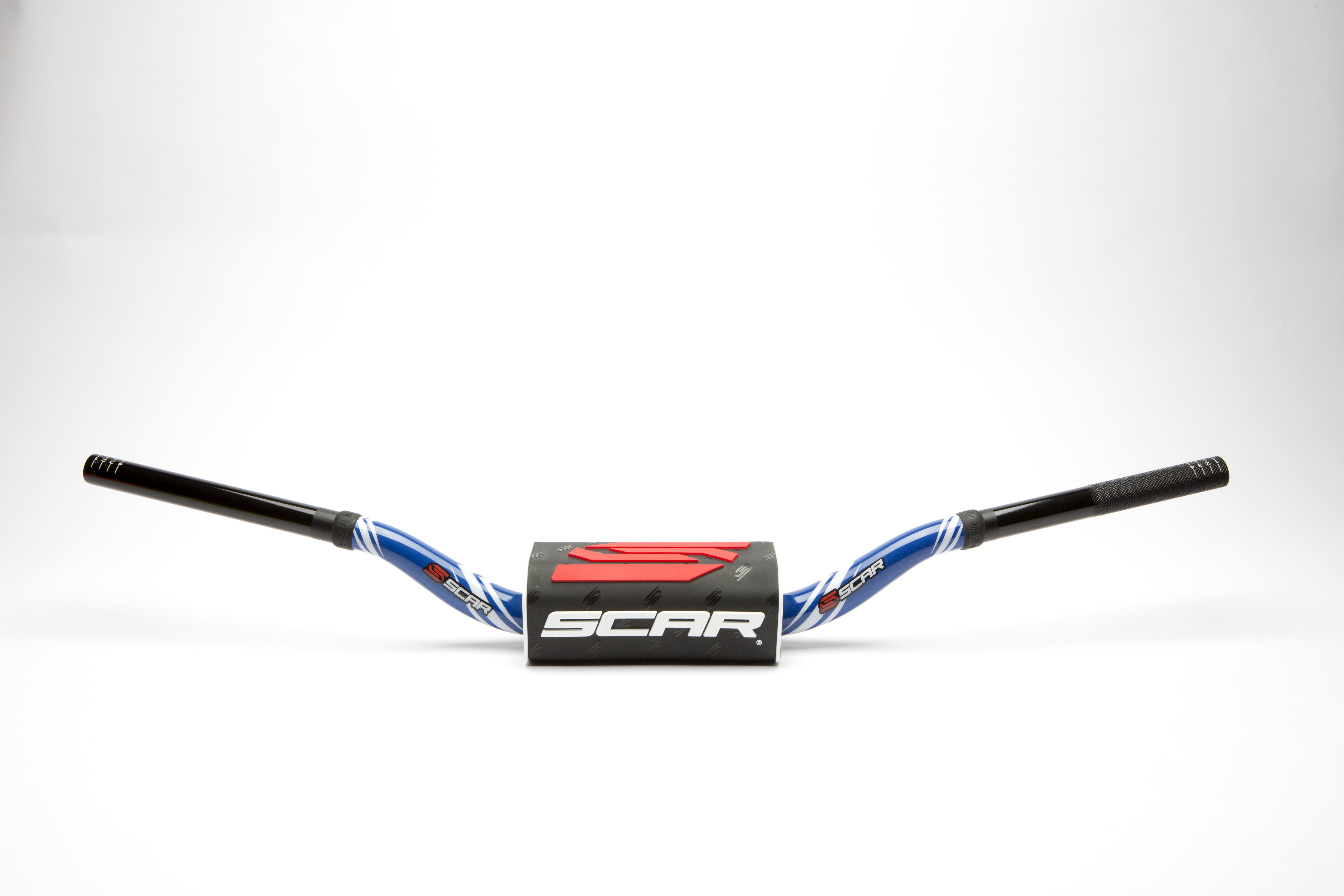 Scar Handlebar O² COLOR Ø28,6 (1 1/8) - Villopoto/Stewart - BLUE Bar - BLACK Ba