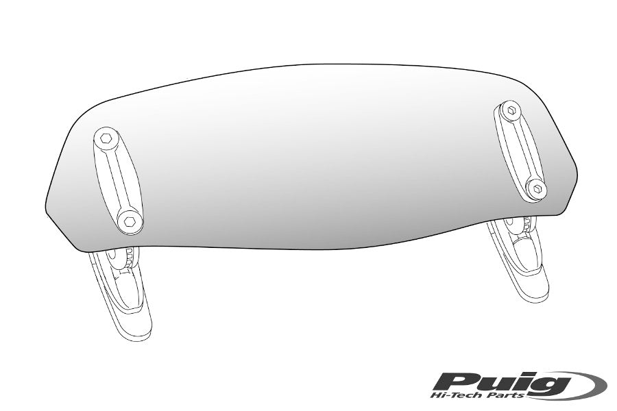 Puig Multiregulable Visor Univ. 325X102Mm C/Smoke