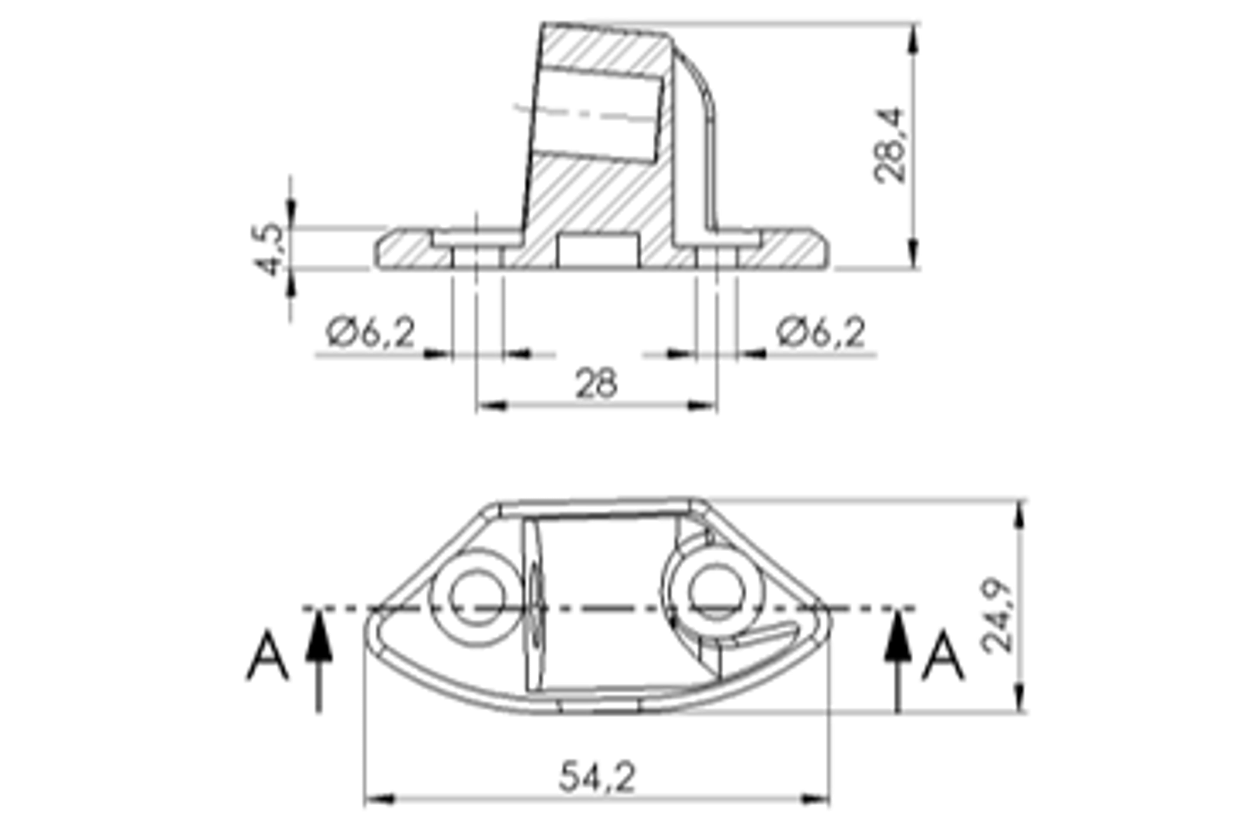 Puig Adapter Left Side For Fairing Yzf-R6 08'-