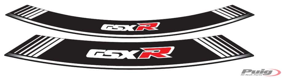 Puig Kit 8 Rim Strips Gsxr C/White