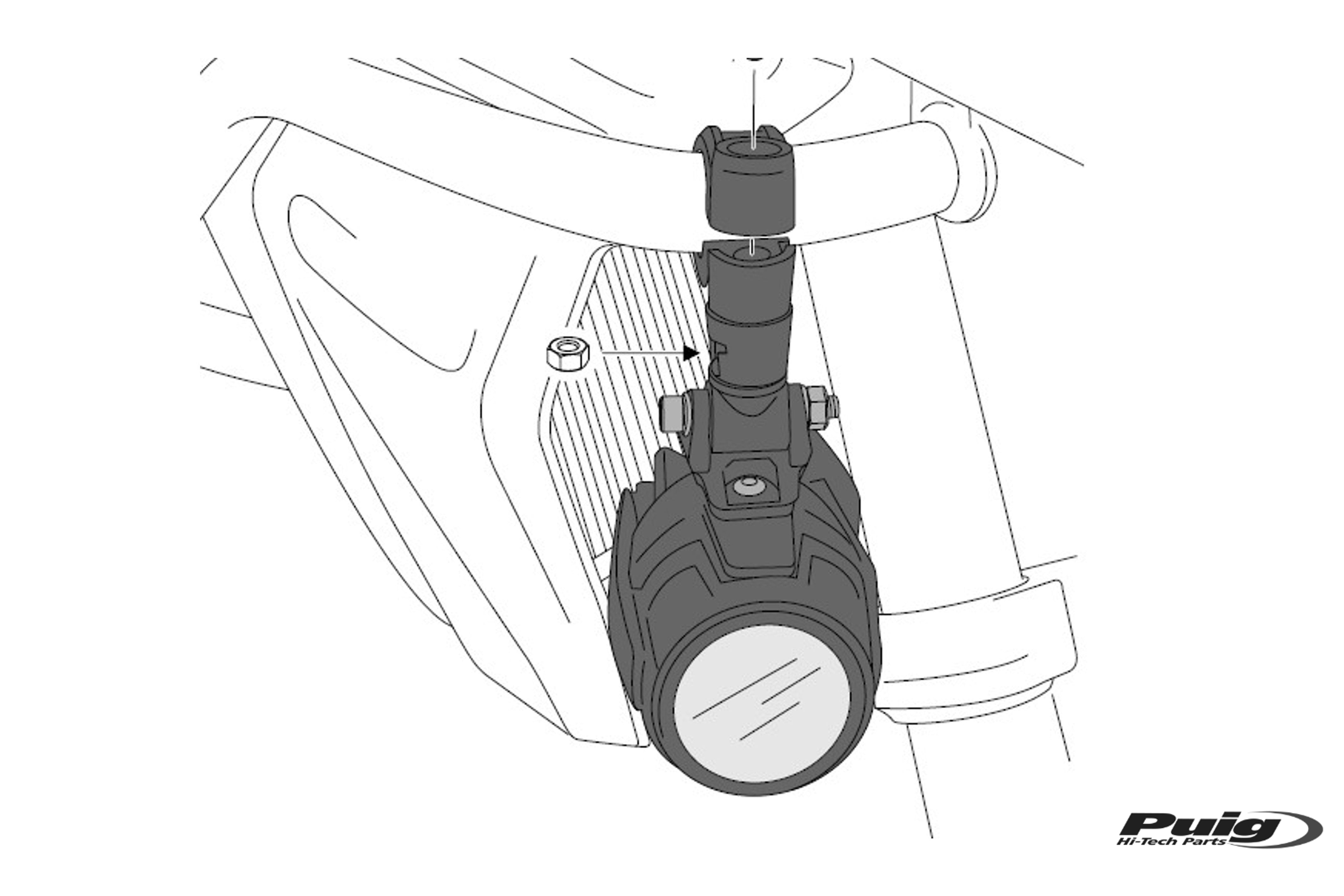 Puig Auxiliary Lights Switch C/Black