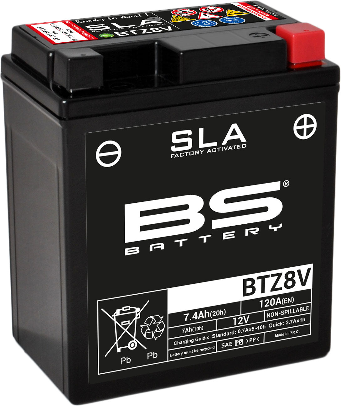 BS Battery  BTZ8V (FA) SLA - Sealed & Activated