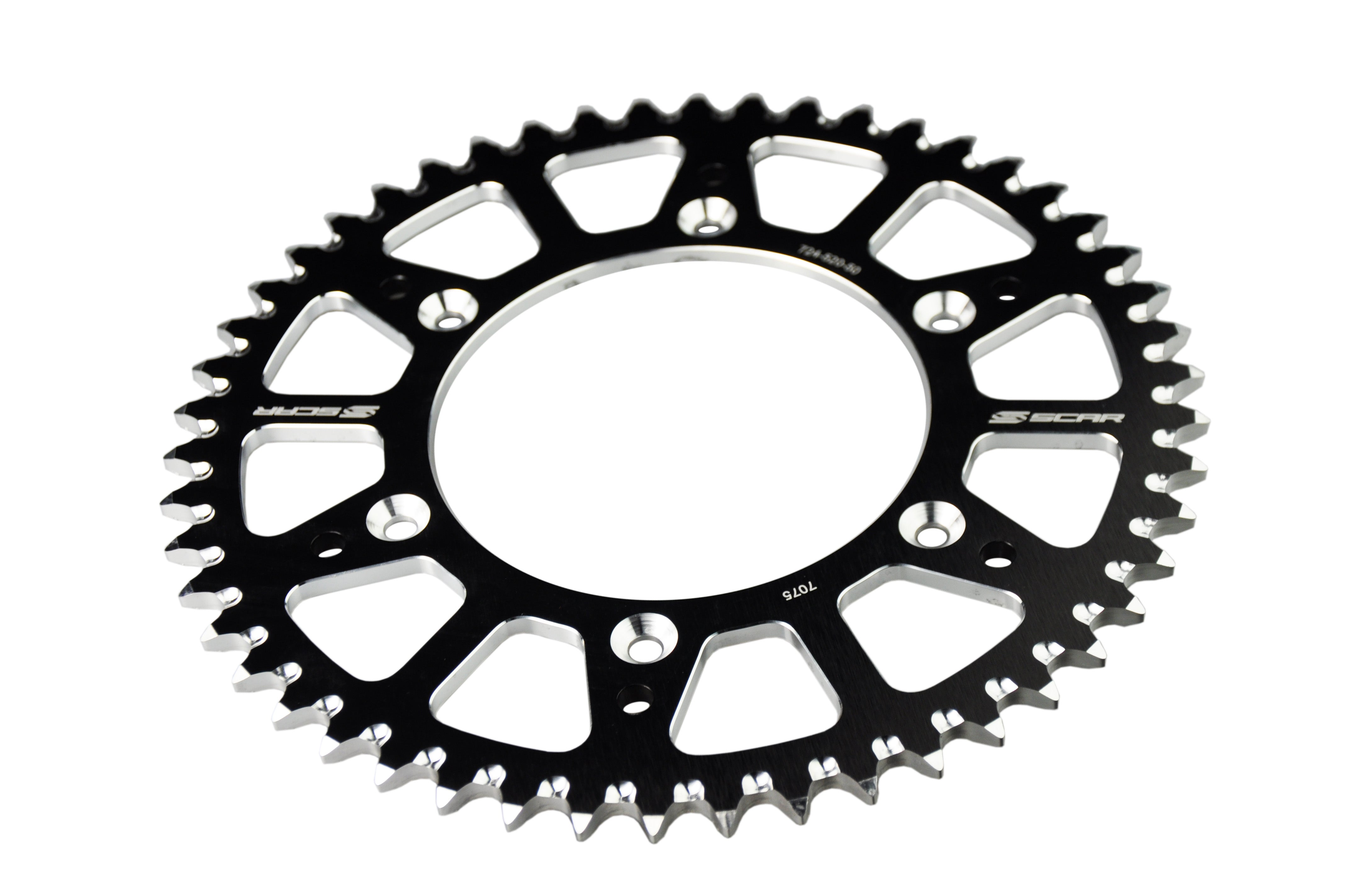 Scar Alu Sprocket - HONDA CR CRF BETA- 48 Teeth - Black color