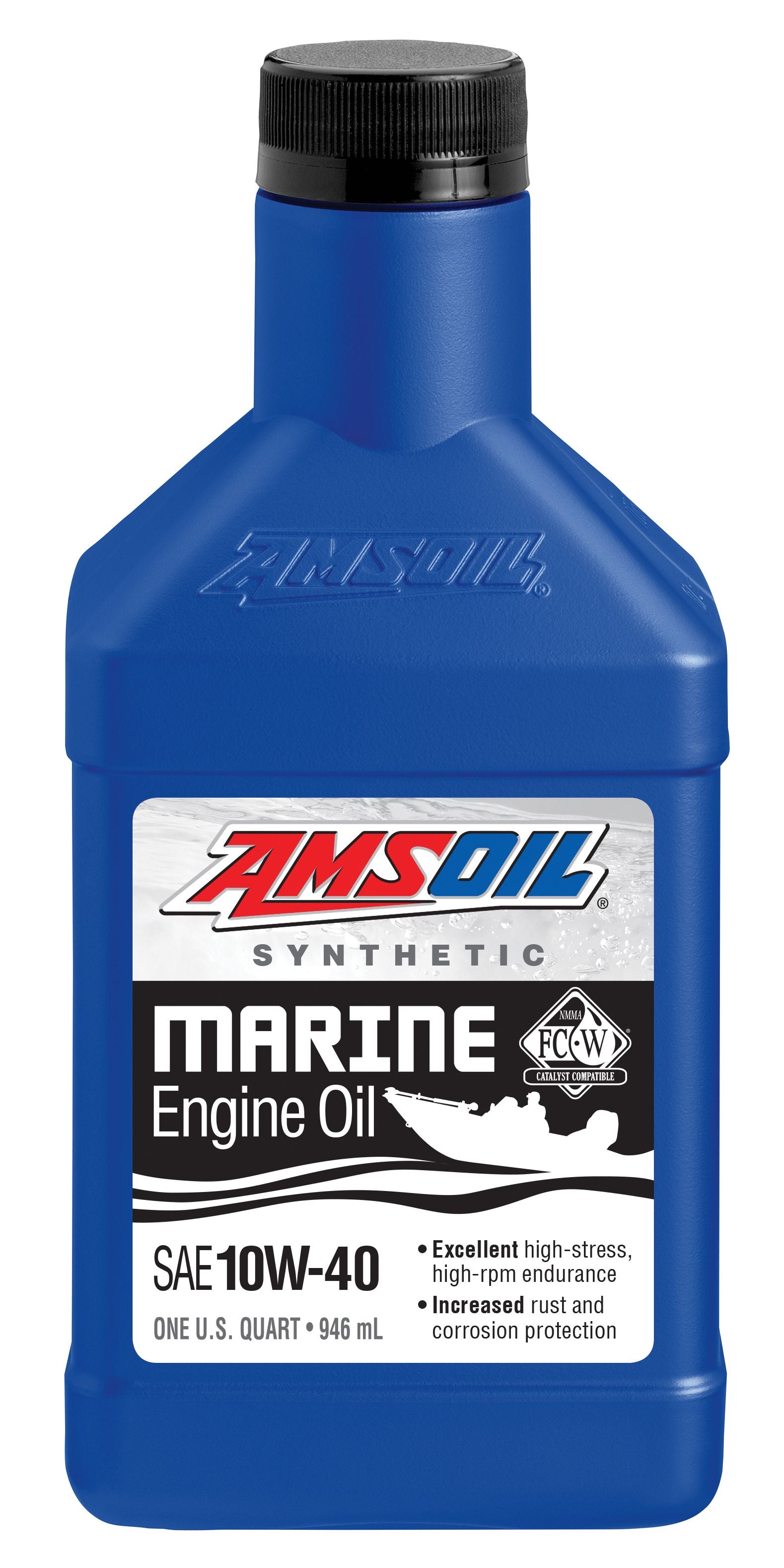 Amsoil 10W-40 Formula 4-Stroke® Marine Synthetic Oil 946ml