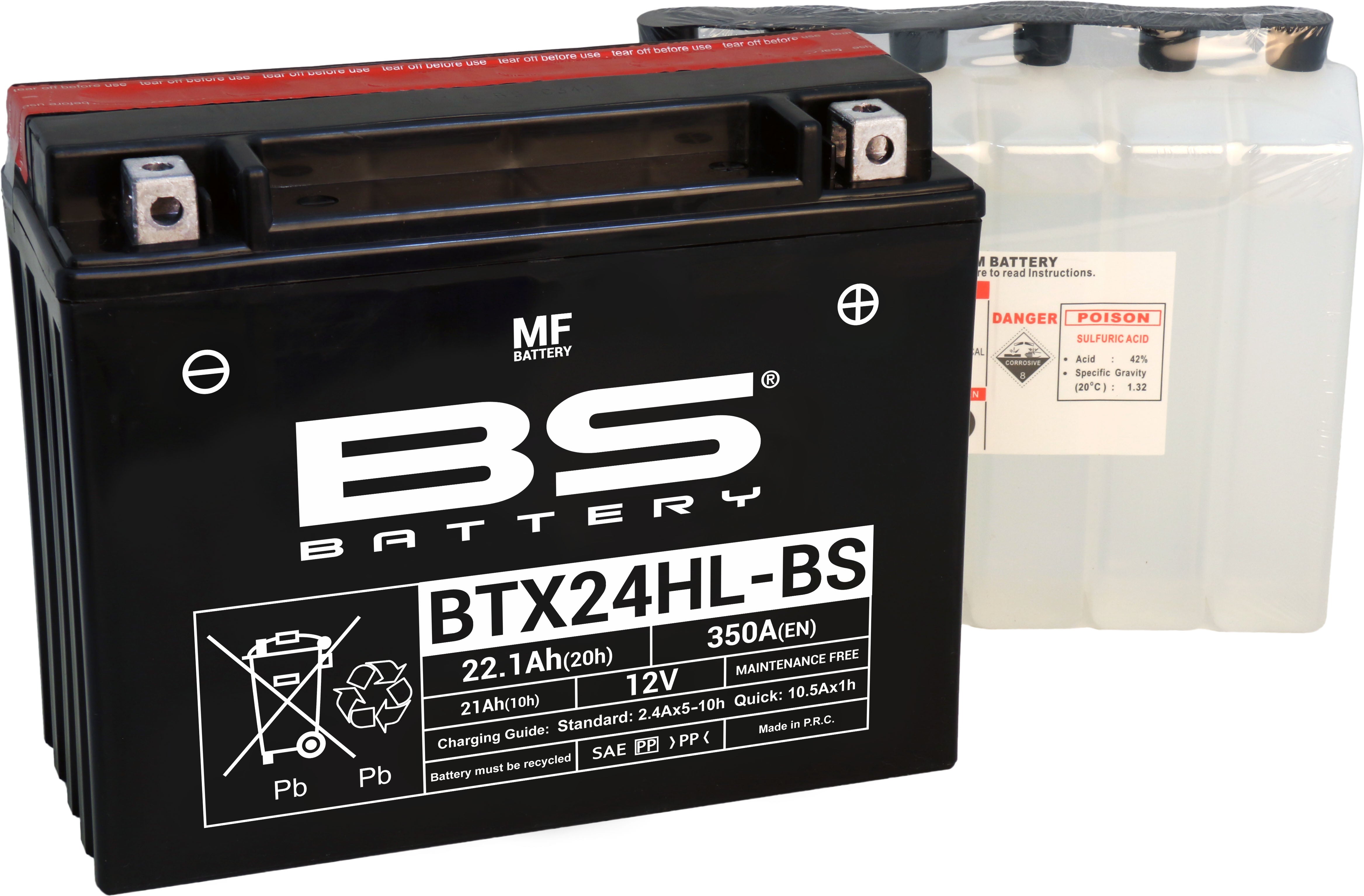 BS Battery  BTX24HL-BS MF (cp) Maintenance Free