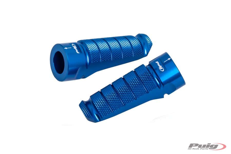 Puig Pair Footrests Hi-Tech Pilot Right/Left C/Blue