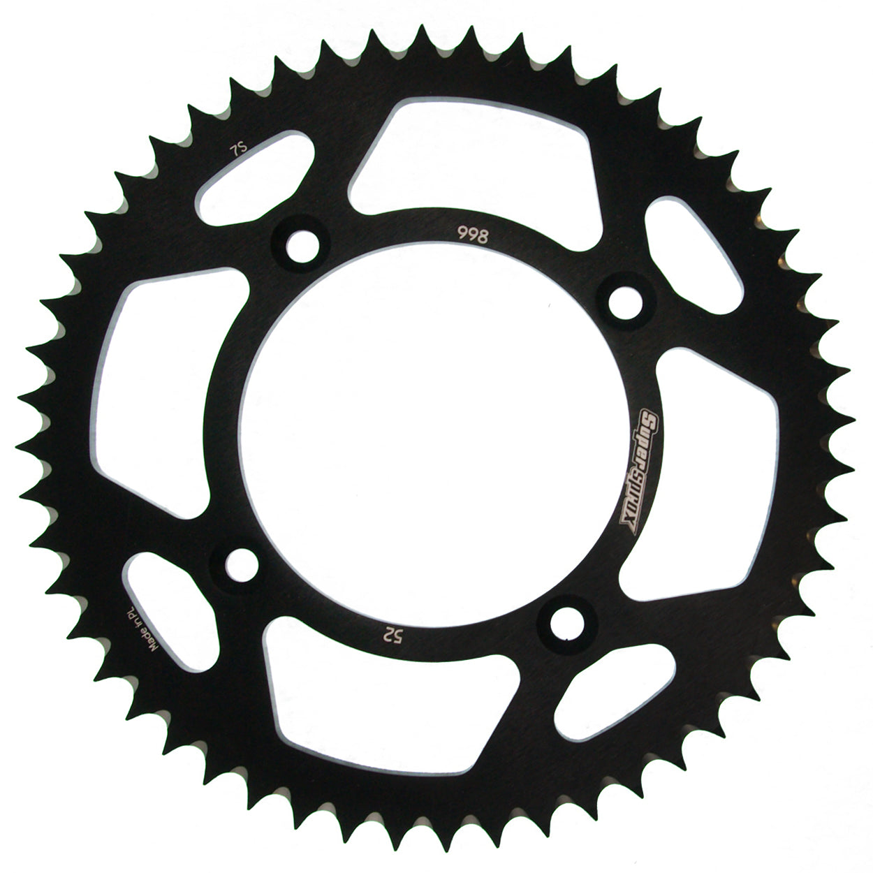 Supersprox Alumiini takaratas RAL-998:52 Musta
