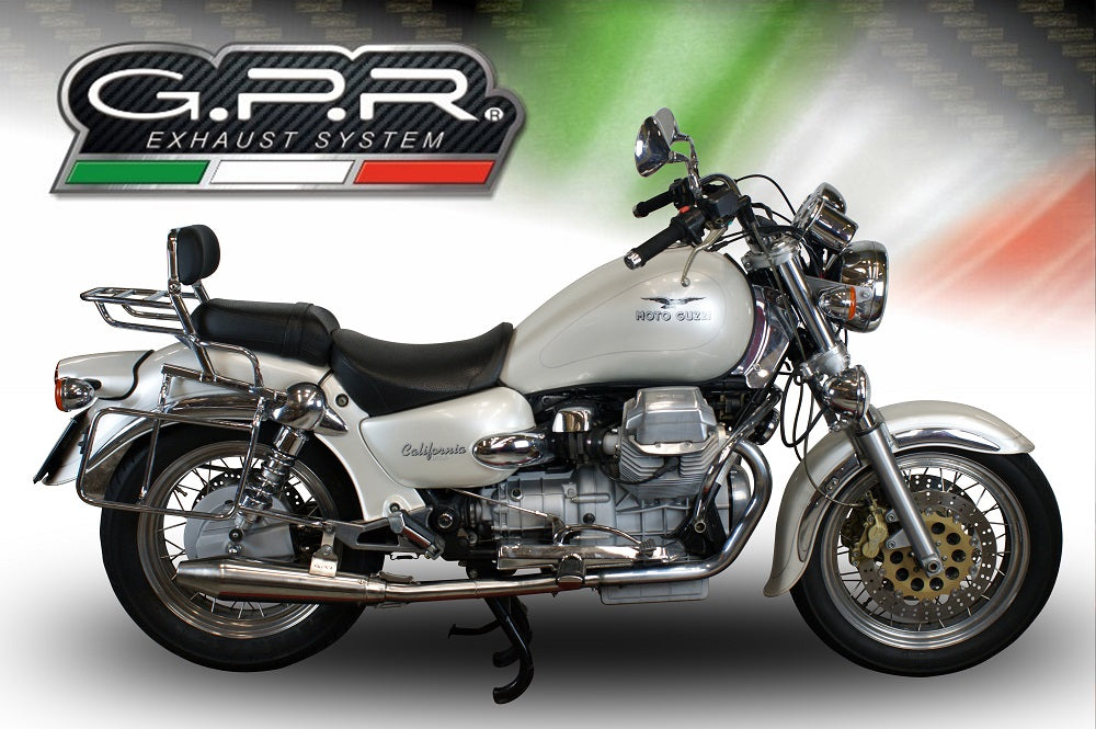 GPR Moto Guzzi California 1100 2003/05 Pair EC-Approv. slip-on exhaust Vintacone