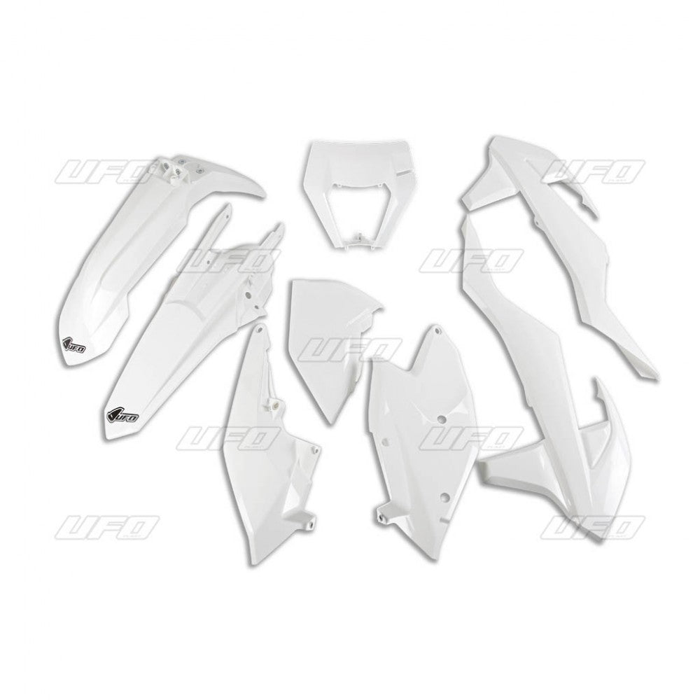 UFO Muovisarja 6-osainen  Valkoinen 047 KTM EXC/EXC-F 125-450 17-19