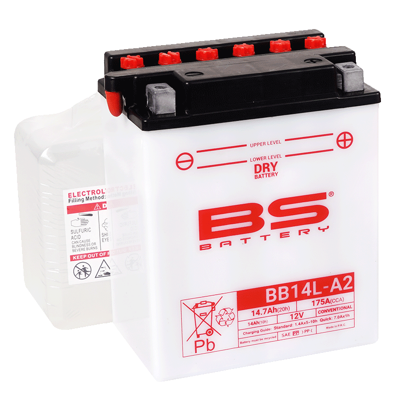 BS Battery  BB14L-A2 (cp) Conventional, Dry charged