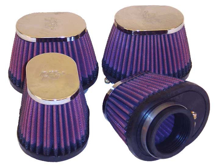 K&N Universal Clamp-On Air Filter 1-3/4"Flg, 4 X 2-7/8"B, 3 X 2"T, 2-3/4"L (4 Pe