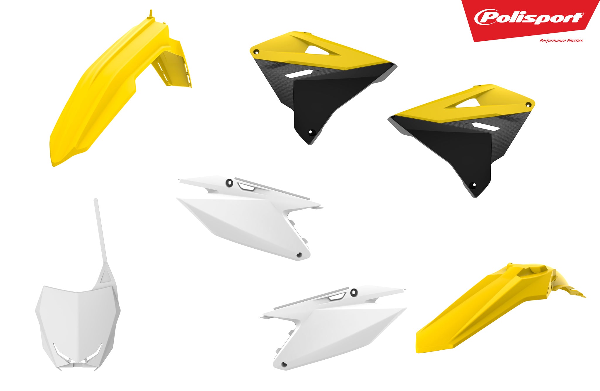 Polisport plastic kit Suzuki RM125/250 (01-08) Restyling 19 style OEM