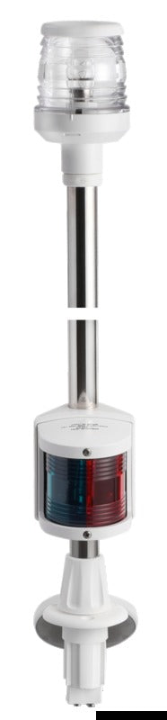*Osculati Recess white combined lightpole 100 cm