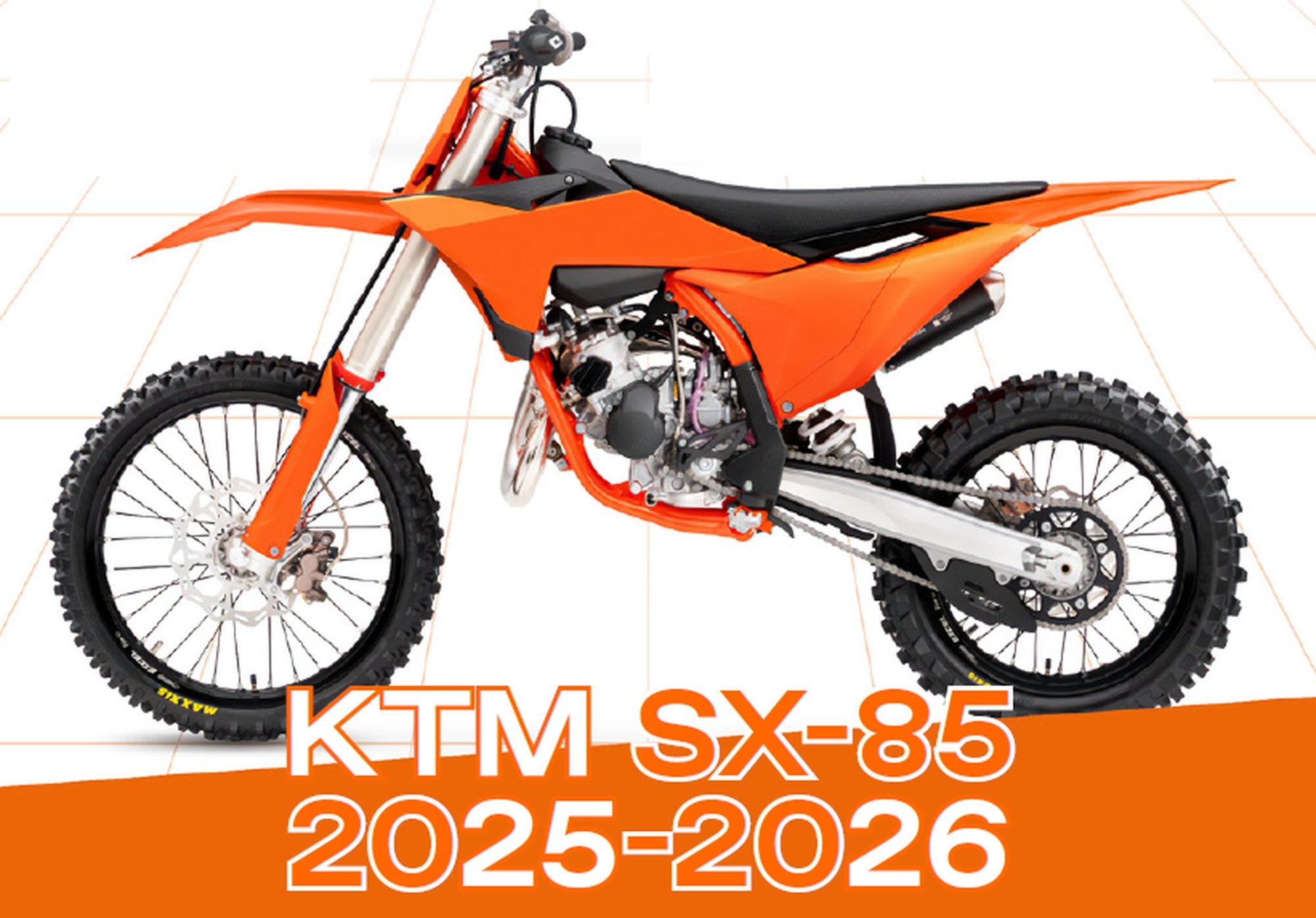 UFO Plastic kit 5-parts KTM SX85 25-.. Orange 127