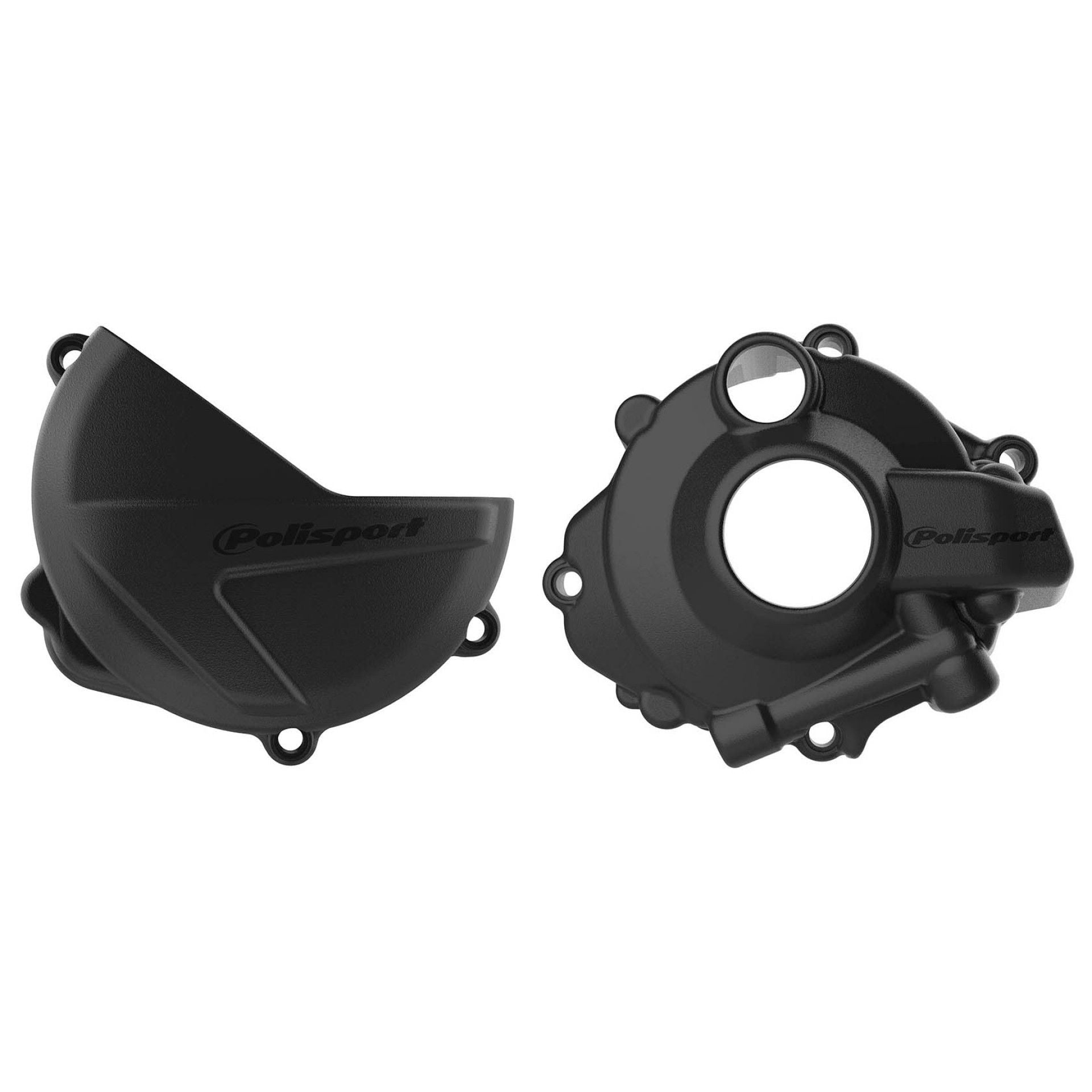 Polisport Kit Clutch+Ignition cover protector CRF250R (18->) Black
