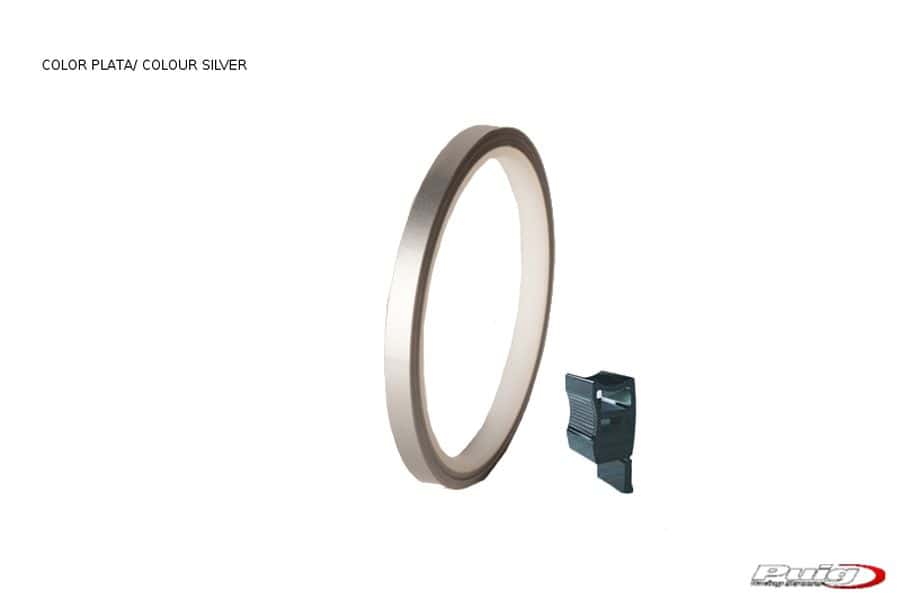 Puig Rim Strip 6 Meters+Aplicator C/Silver