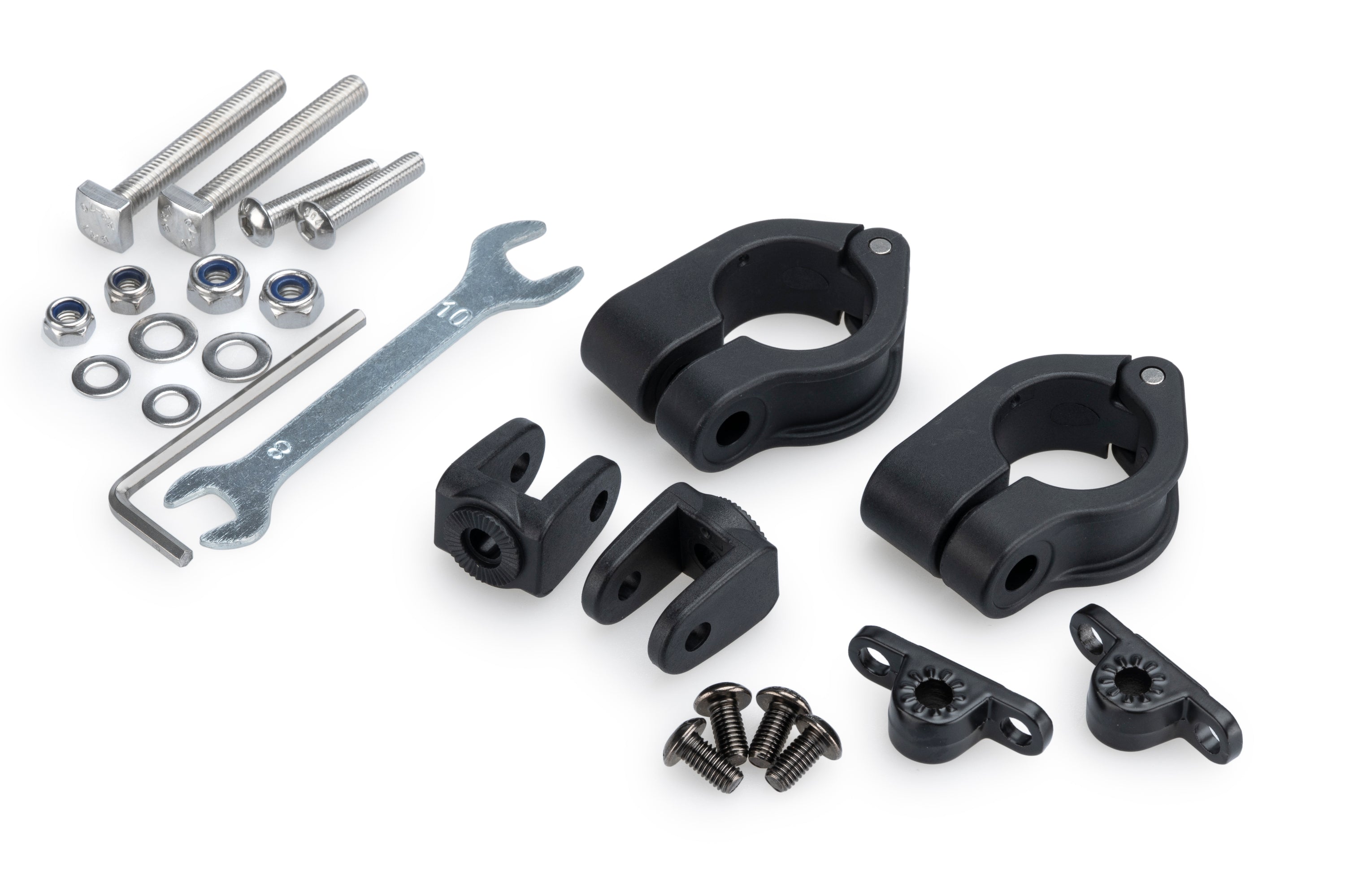 Puig Clamp Set Beam 3.0. 25,5Mm C/Black