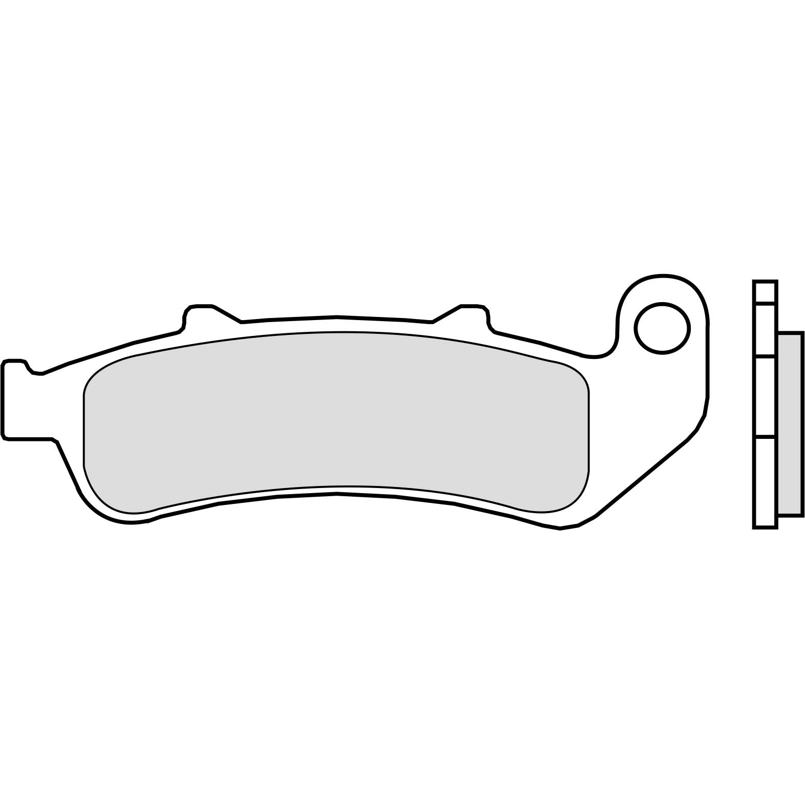 Brembo Jarrupalat Taakse Sintered Road