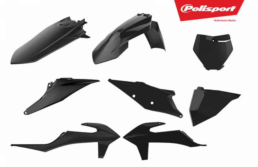 Polisport plastic kit SX/SXF 19- Musta