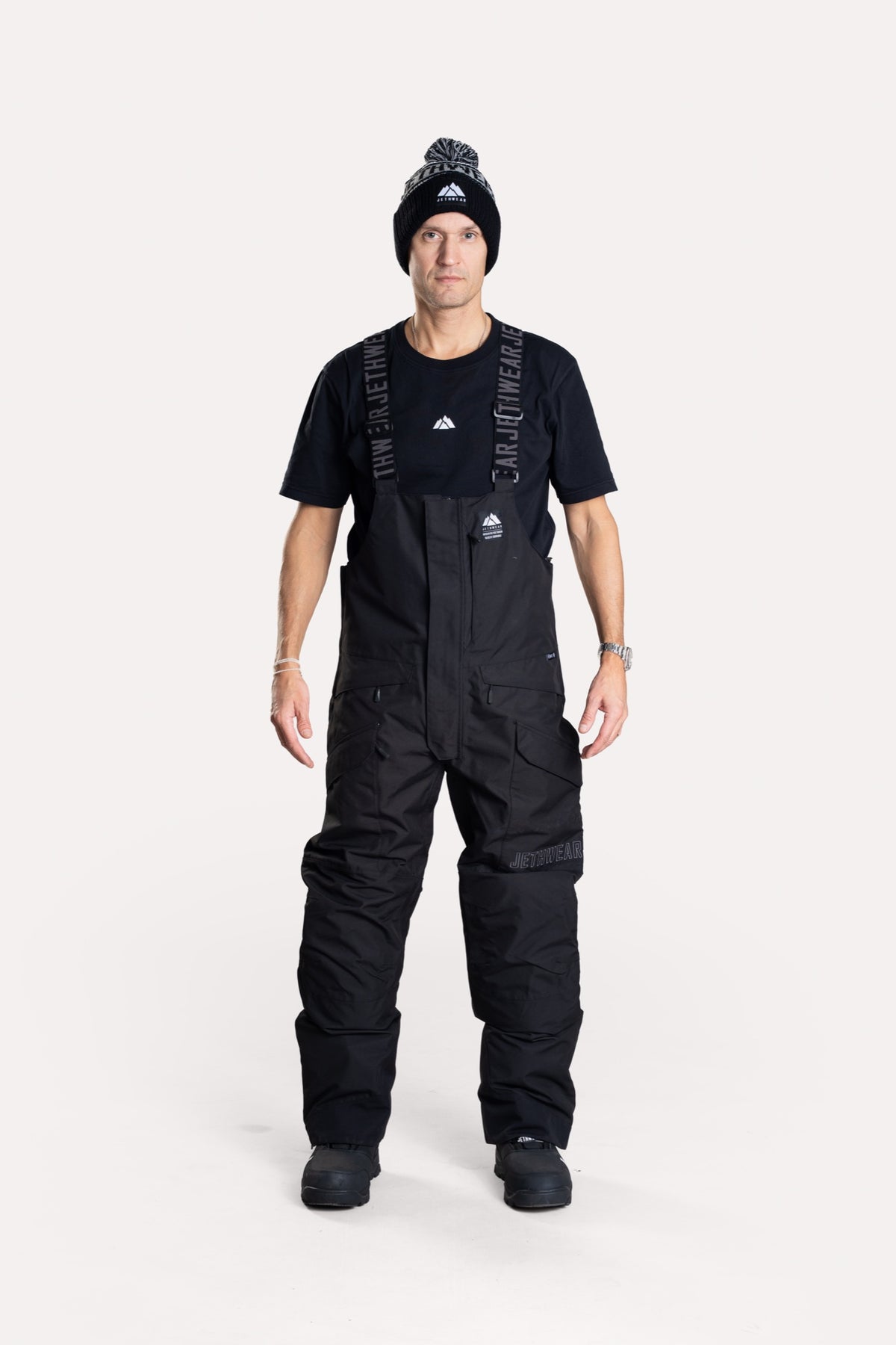 Jethwear Treeline Bib kelkkahousut, väri Black