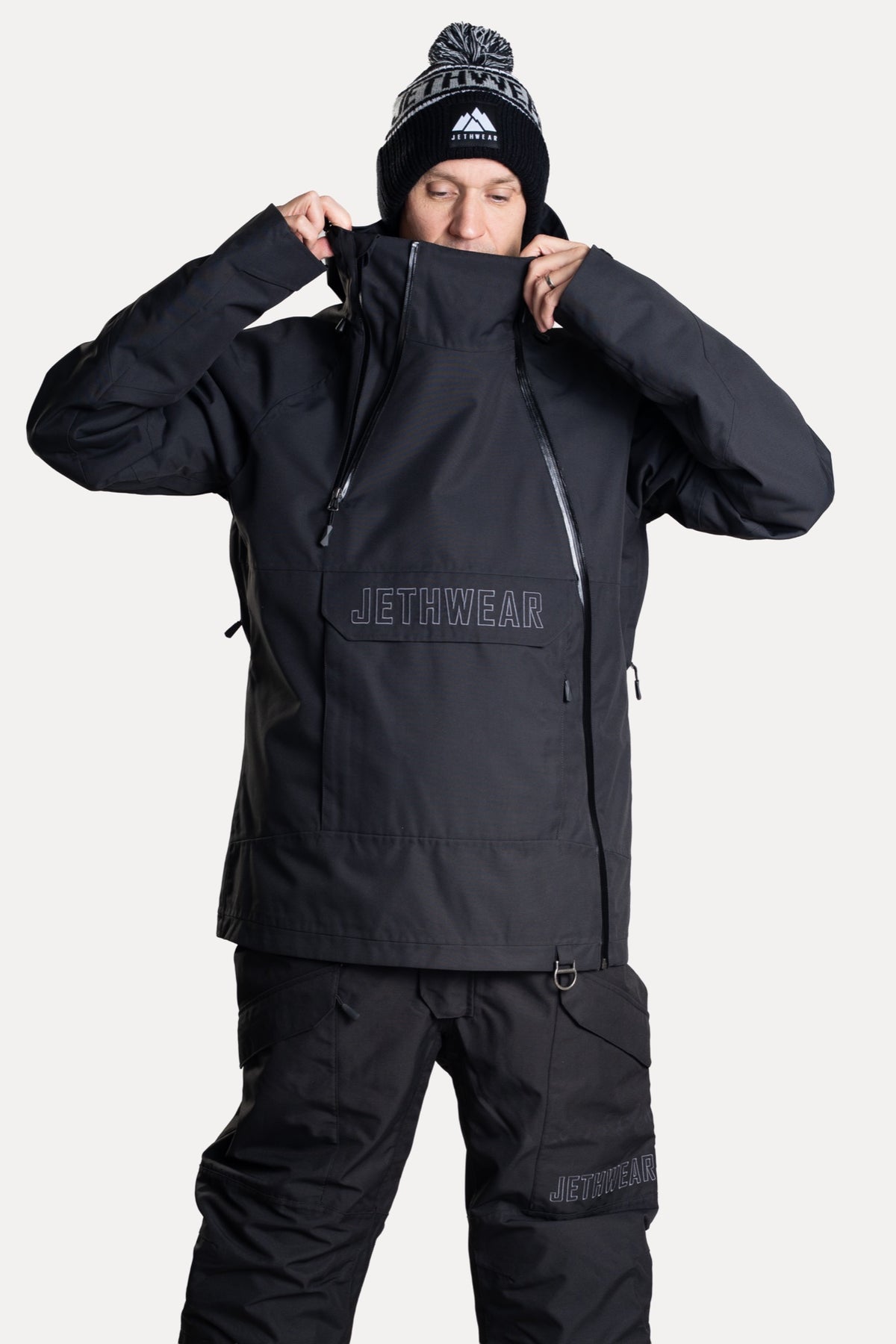 Jethwear Flight Anorak Kelkkatakki Black/Iron