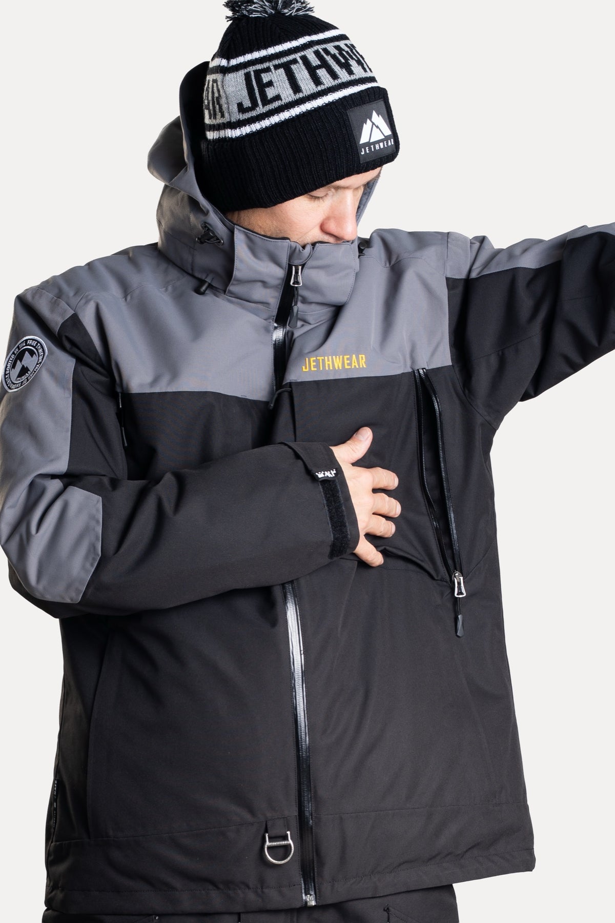 Jethwear Venture S.A.F.E Kelkkatakki Black/Grey/Yellow