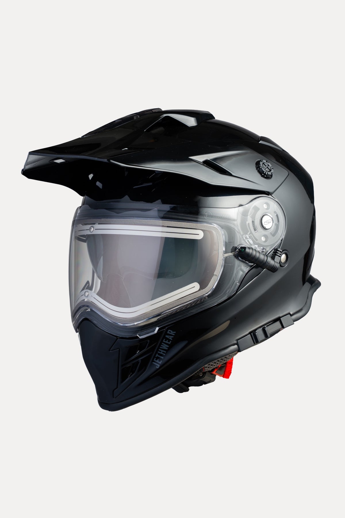 Jethwear Adventure Kelkkakypärä Lämmitettävällä Visiirillä Black