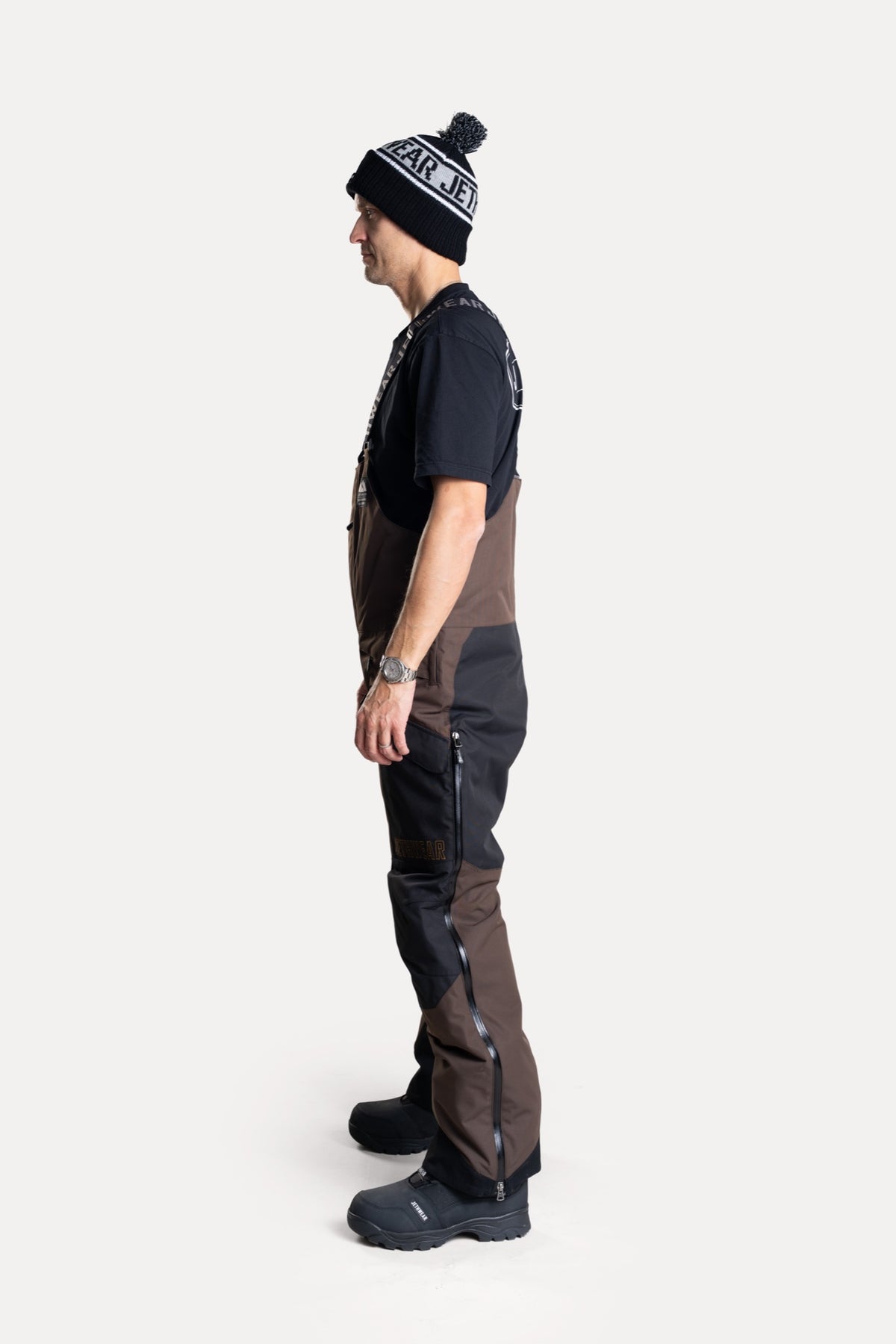 Jethwear Treeline Bib Kelkkahousut Earth/Black