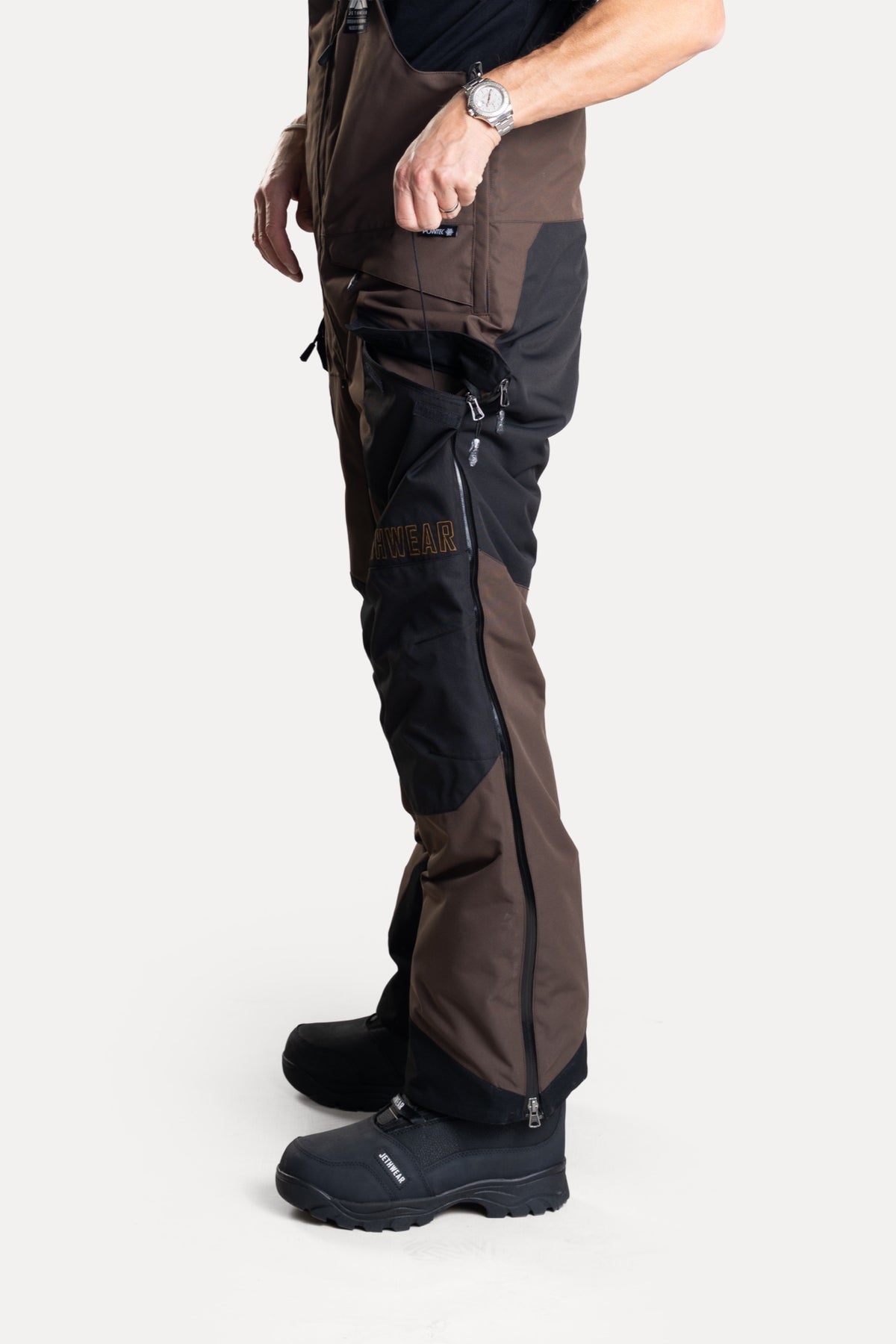 Jethwear Treeline Bib Kelkkahousut Earth/Black