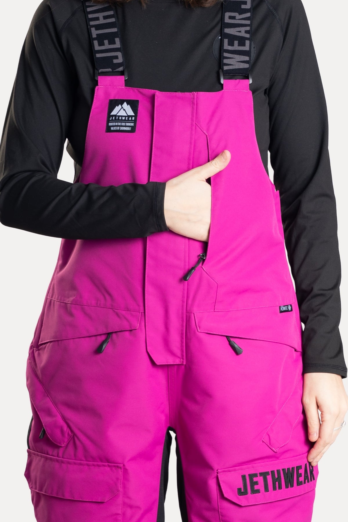 Jethwear Naisten Treeline Bib Kelkkahousut Flower/Black