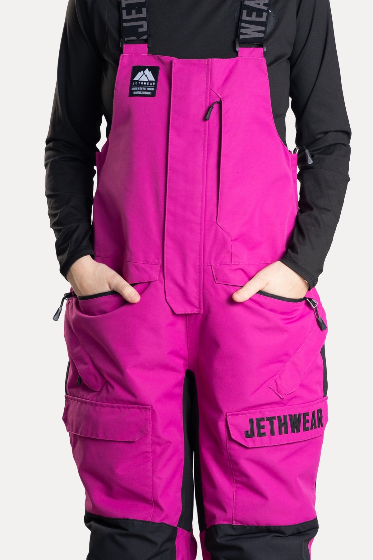 Jethwear Naisten Treeline Bib Kelkkahousut Flower/Black