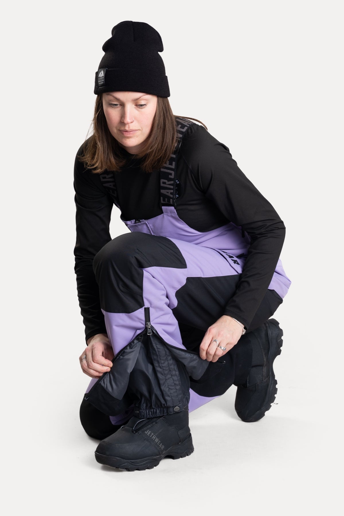 Jethwear Naisten Treeline Bib Kelkkahousut Lavender
