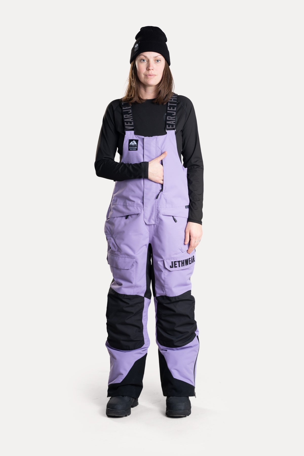 Jethwear Naisten Treeline Bib Kelkkahousut Lavender