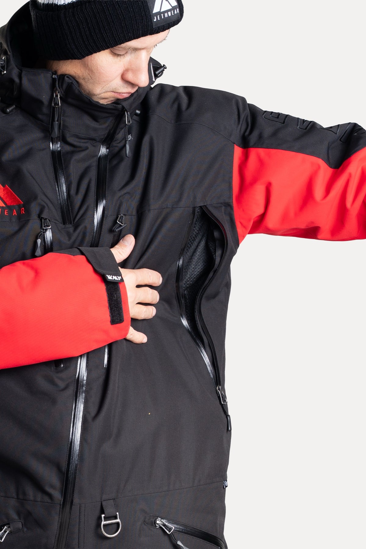 Jethwear The One V2 Vuorellinen Kelkkahaalari Black/Flame